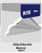 Ceiling Cornics Alina (8m Per Pack) 105 x 105 x 140-Per m