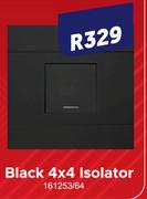 Black 4 x 4 Isolator