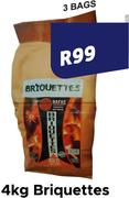 Briquettes 3 Bags- 4Kg