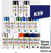 Spray Paint- 400ml Each