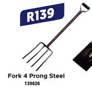 4 Prong Steel Fork