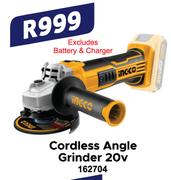 Ingco Cordless Angle Grinder 20v