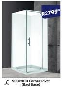 Soft Collection 900x900 Corner Pivot (Excl. Base)