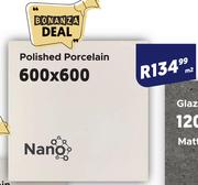 Bonanza Deal Nano Polished Porcelain Tiles 600 x 600- Per Sqm