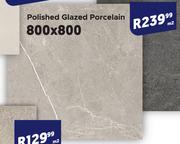 Polished Glazed Porcelain Tiles 800 x 800- Per Sqm 