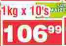 Iwisa Maize Meal-1Kg x 10's
