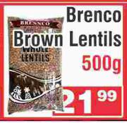 Brenco Brown Lentils-500g