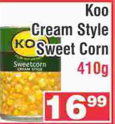 Koo Cream Style Sweet Corn-410g
