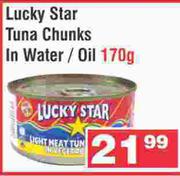 Lucky Star Tuna Chunks In Water/Oil-170g
