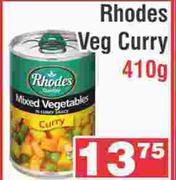 Rhodes Veg Curry-410g