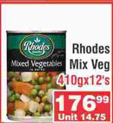 Rhodes Mix Veg-410g x 12's