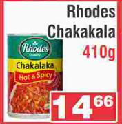 Rhodes Chakalaka-410g