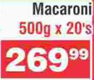 Fatti's & Moni's Macaroni-500g x 20's