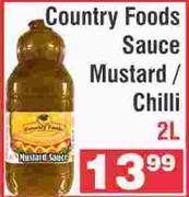 Country Foods Sauce Mustard/Chilli-2L