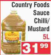 Country Foods Sauce Chilii/Mustard-5L