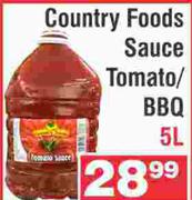Country Foods Sauce Tomato/BBQ-5L