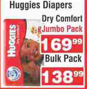 Huggies Diapers Dry Comfort Bulk Pack