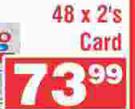 Panado Tablets Card-48 x 2's