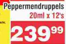 Lennon Peppermendruppels-20ml x 12's