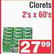 Clorets 2's x 60's
