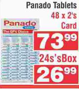 Panado Tablets Box-24's