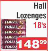 Hall Lozenges-18's