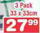 Blossom Heavy Swabs 3 Pack-33 x 33cm