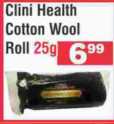 Clini Health Cotton Wool Roll-25g