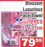 Blossom Luxurious Face Towel 10 Pcs-37 x 37cm