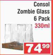 Consol Zombie Glass 6 Pack-330ml