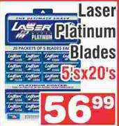 Laser Platinum Blades-5 x 20's