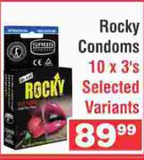 Rocky Condoms Selected Variants-10 x 3's
