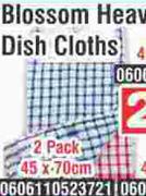 Blossom Heavy Dish Cloths 2 Pack 0606110523721-45 x 70cm