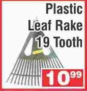 Plastic Leaf Rake 19 Tooth