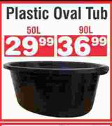 Plastic Oval Tub 90L
