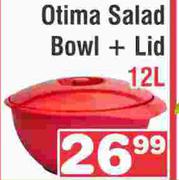 Otima Salad Bowl + Lid 12L
