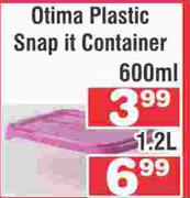 Otima Plastic Snap It Container 600ml