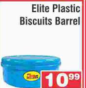 Elite Plastic Biscuits Barrel