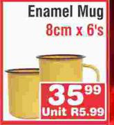 Enamel Mug 8cm x 6's