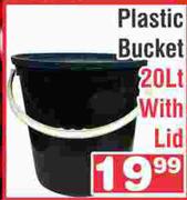 Plastic Bucket 20L With Lid