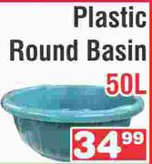 Plastic Round Basin 50L