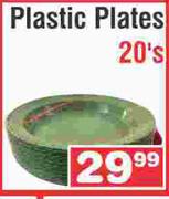 Plastic Plates 20's
