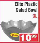 Elite Plastic Salad Bowl 3L