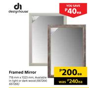 Designhouse Framed Mirror-Each