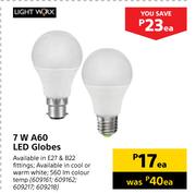 Light Worx 7W A60 LED Globes-Each