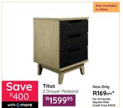 Titus 2 Drawer Pedestal