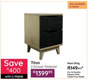 Titus 2 Drawer Pedestal