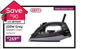 Defy 220W Grey Steam Iron SI2322CX