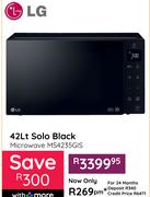 LG 42L Solo Black Microwave MS4235GIS