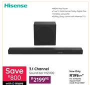 Hisense 3.1 Channel Soundbar HS3100